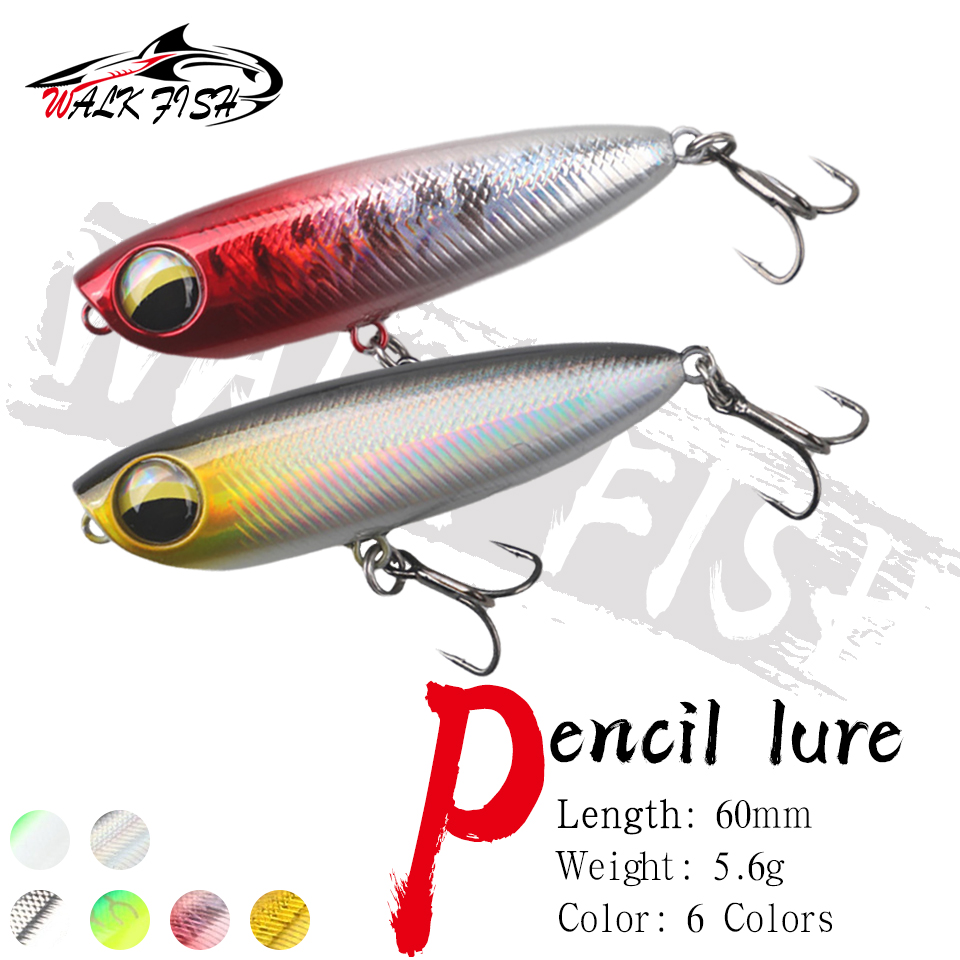 Fishing Lure Popper - WALK FISH قطعة واحدة 6 سم