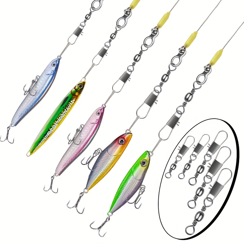 50 قطعة/صندوق دوارات صيد من ال - مراجعة Fishing Lure Box وسعره