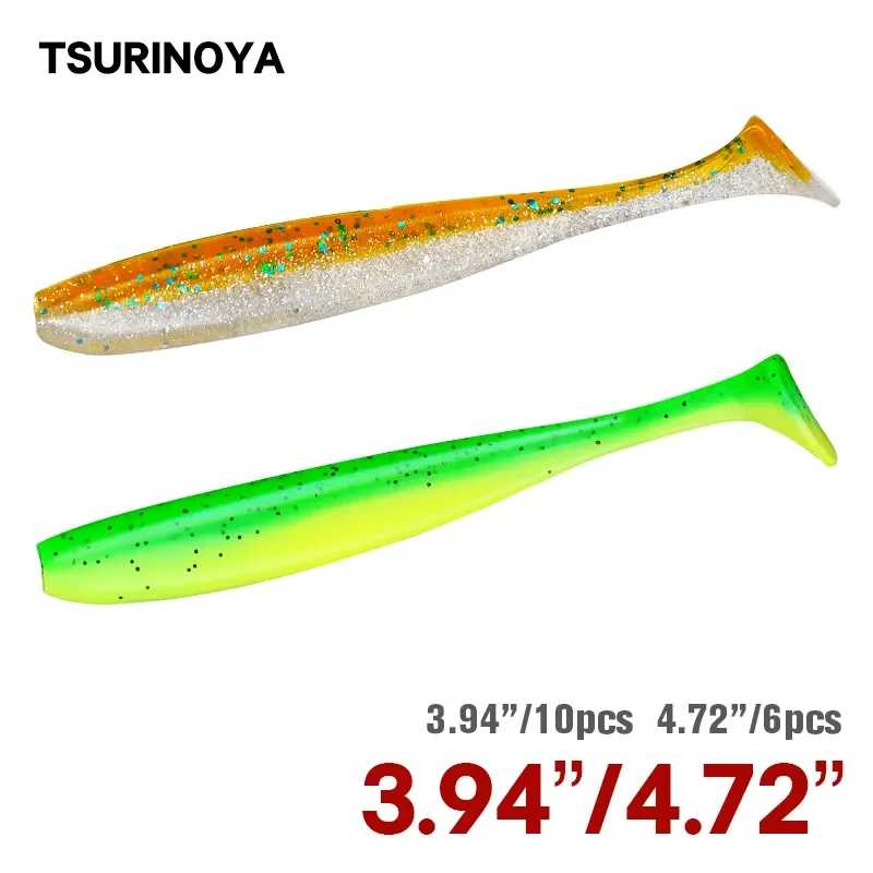 TSURINOYA جديد حجم 100 مللي مت - مراجعة Fishing Lure Soft Plastic وسعره