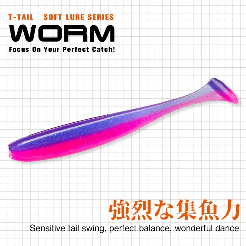 TSURINOYA جديد حجم 100 مللي مت - مراجعة Fishing Lure Soft Plastic وسعره