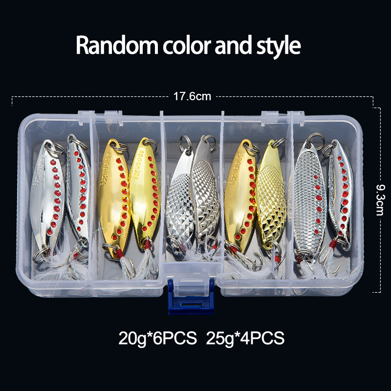 ملعقة معدنية سبينر الصيد إغراء - مراجعة Fishing Lure Crankbait وسعره