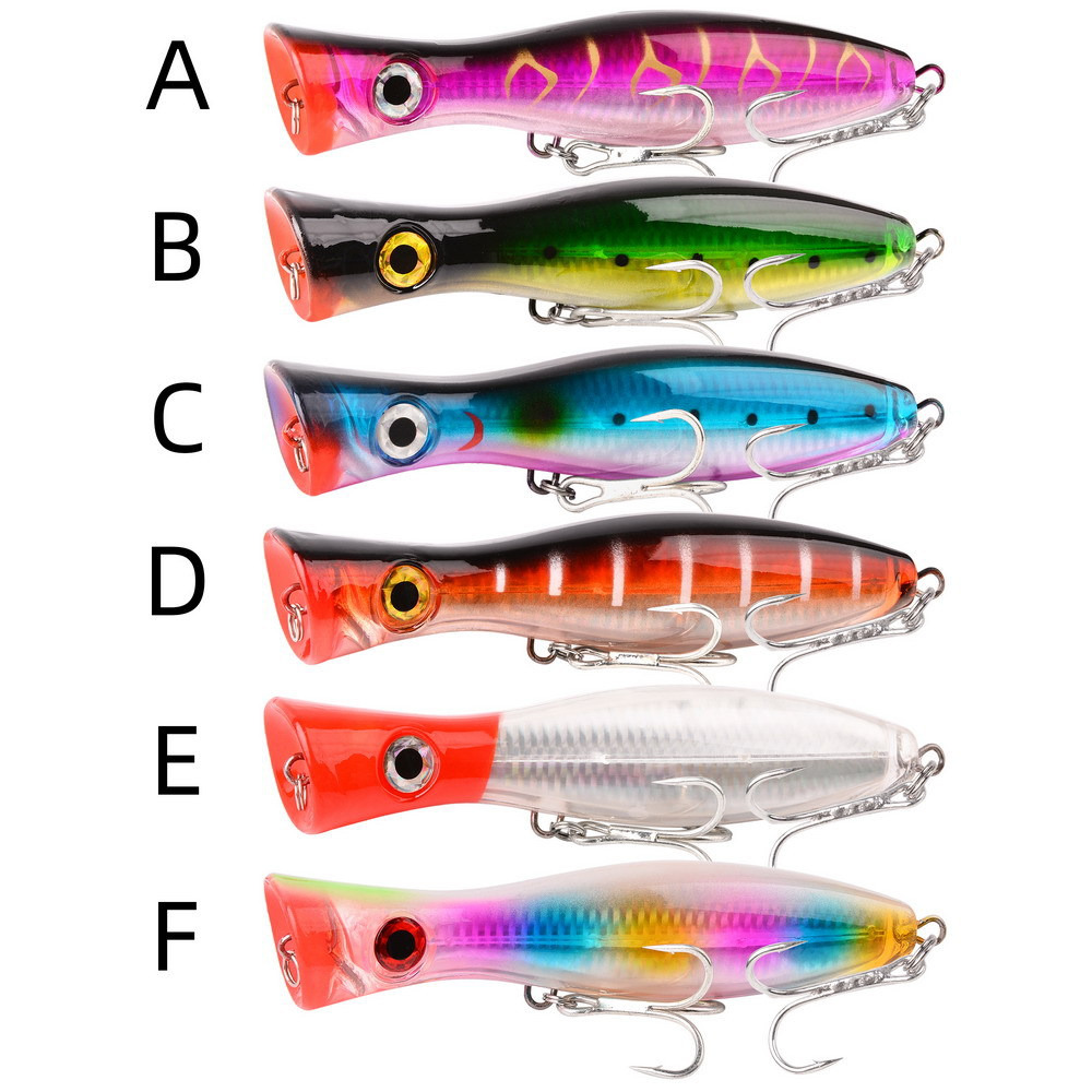 1 قطعة 43 جرام/83 جرام كبير بو - مراجعة Fishing Lure Popper وسعره