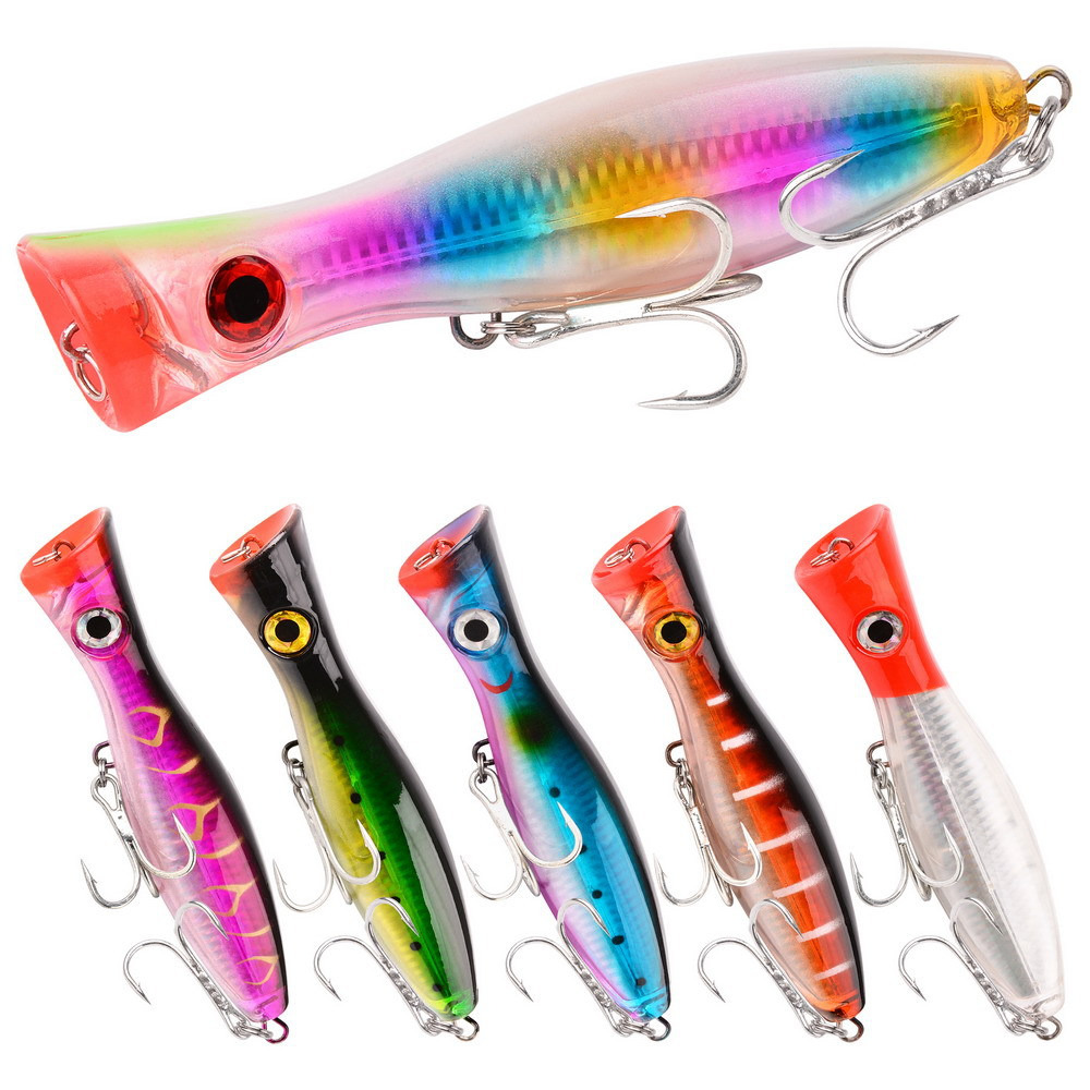 1 قطعة 43 جرام/83 جرام كبير بو - مراجعة Fishing Lure Popper وسعره
