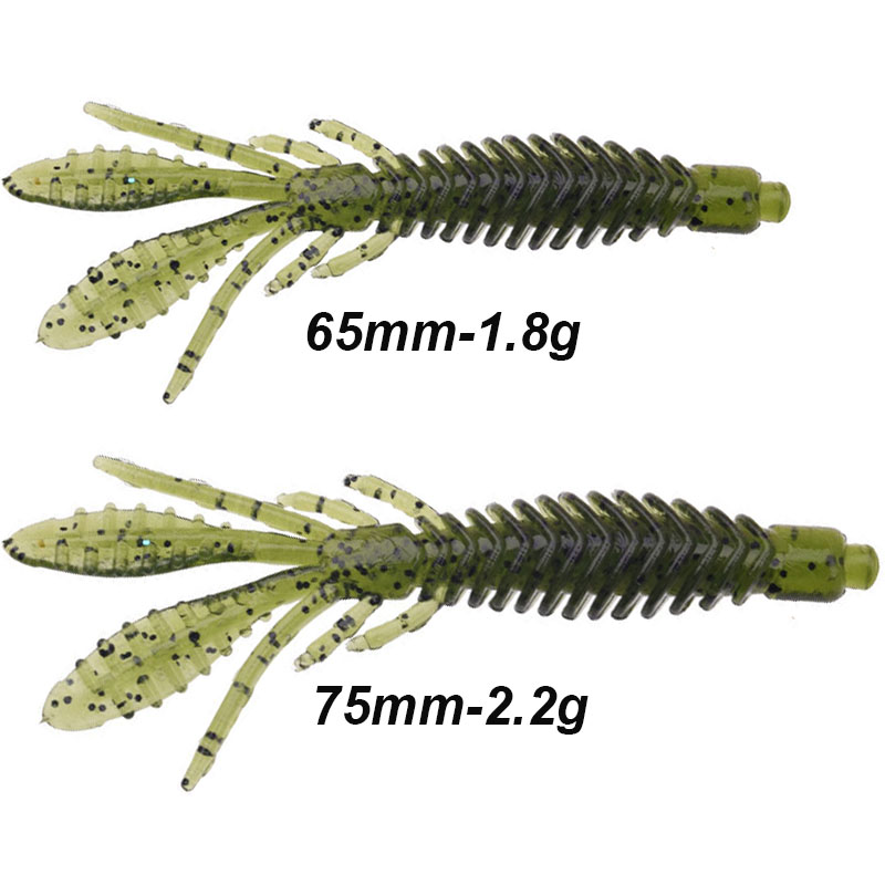 ويستباس 5 قطعة لينة الطعوم الي - مراجعة Fishing Lure Soft Plastic وسعره