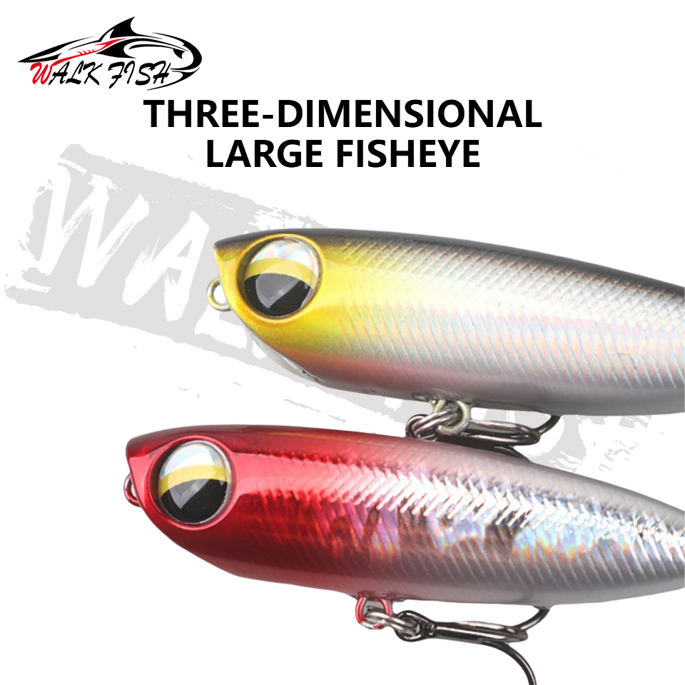 WALK FISH قطعة واحدة 6 سم 5.6  - مراجعة Fishing Lure Popper وسعره