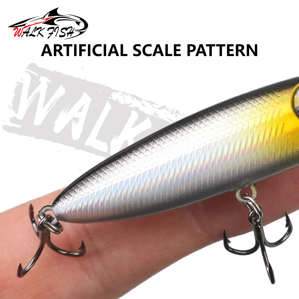 WALK FISH قطعة واحدة 6 سم 5.6  - مراجعة Fishing Lure Popper وسعره