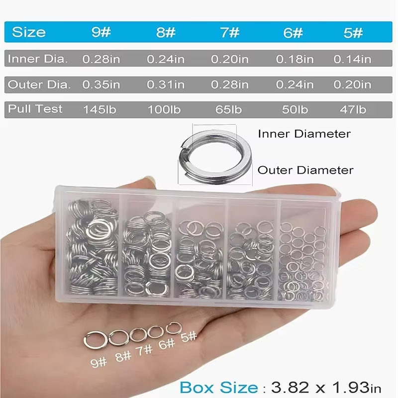 حلقات صيد من الفولاذ المقاوم ل - مراجعة Fishing Lure Box وسعره