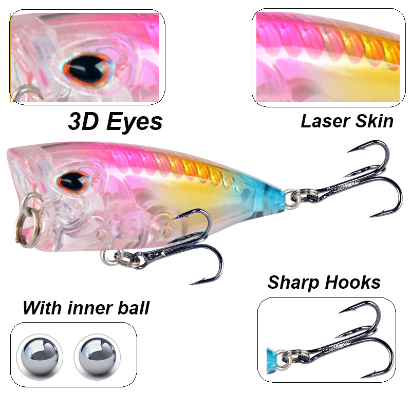 YUCONG 1 قطعة بوبر صغير الصيد  - مراجعة Fishing Lure Popper وسعره