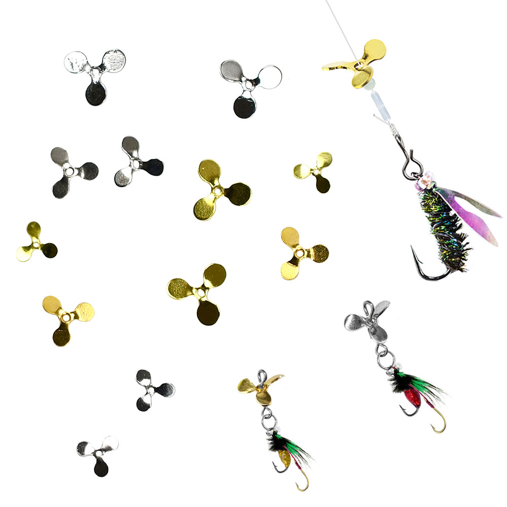 20 قطعة من مراوح التوربو ثلاثي - مراجعة Fishing Lure Blade Bait وسعره