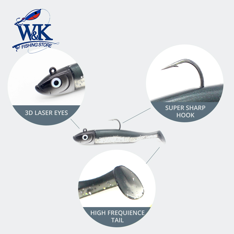 مجموعة من طعمين صيد للأسماك في - مراجعة Fishing Lure Soft Plastic وسعره